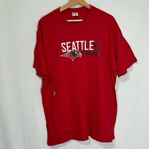 Seattle U Redhawks red cotton tee shirt - XL